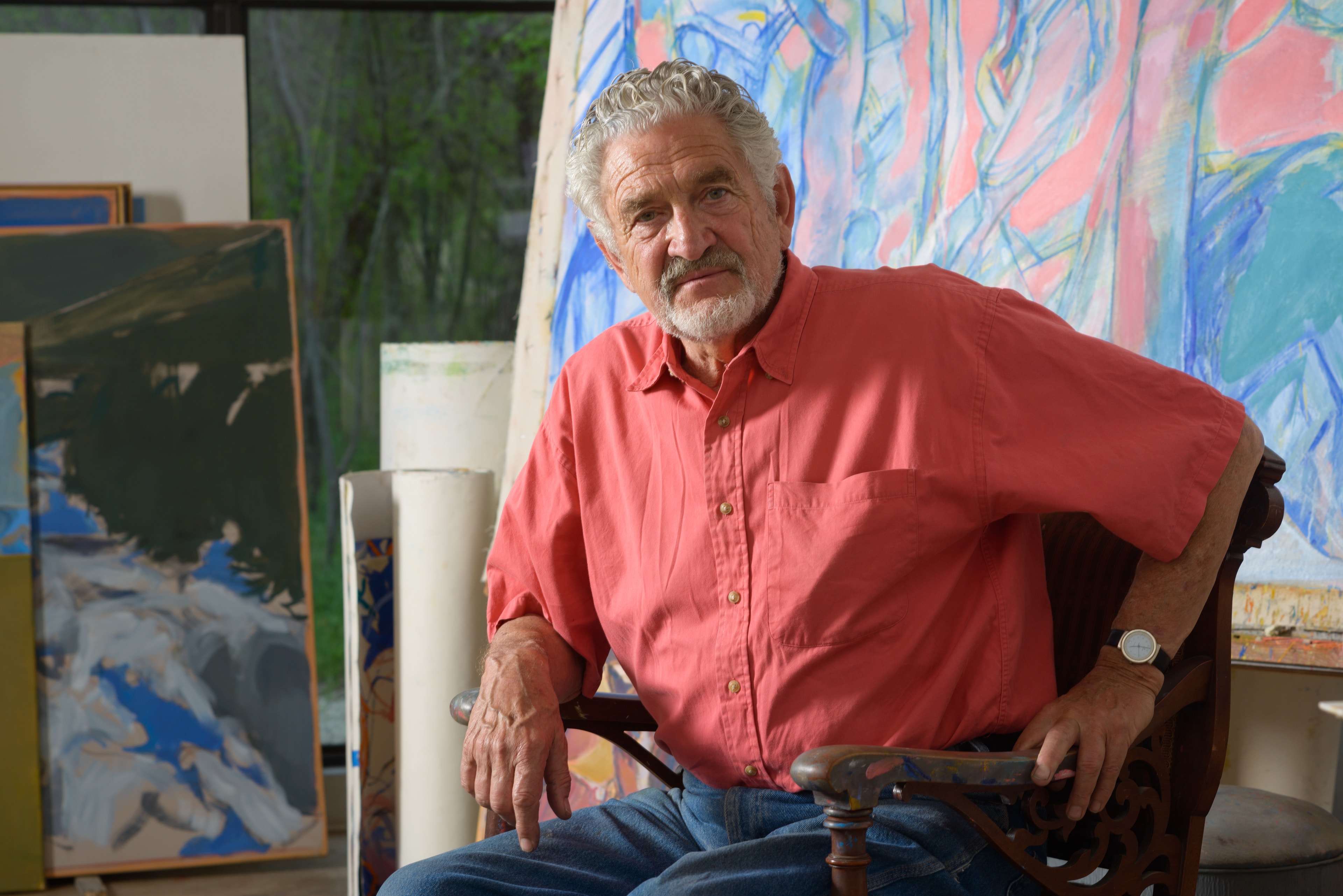 Laurence in his LAKE MEDINA, TX studio